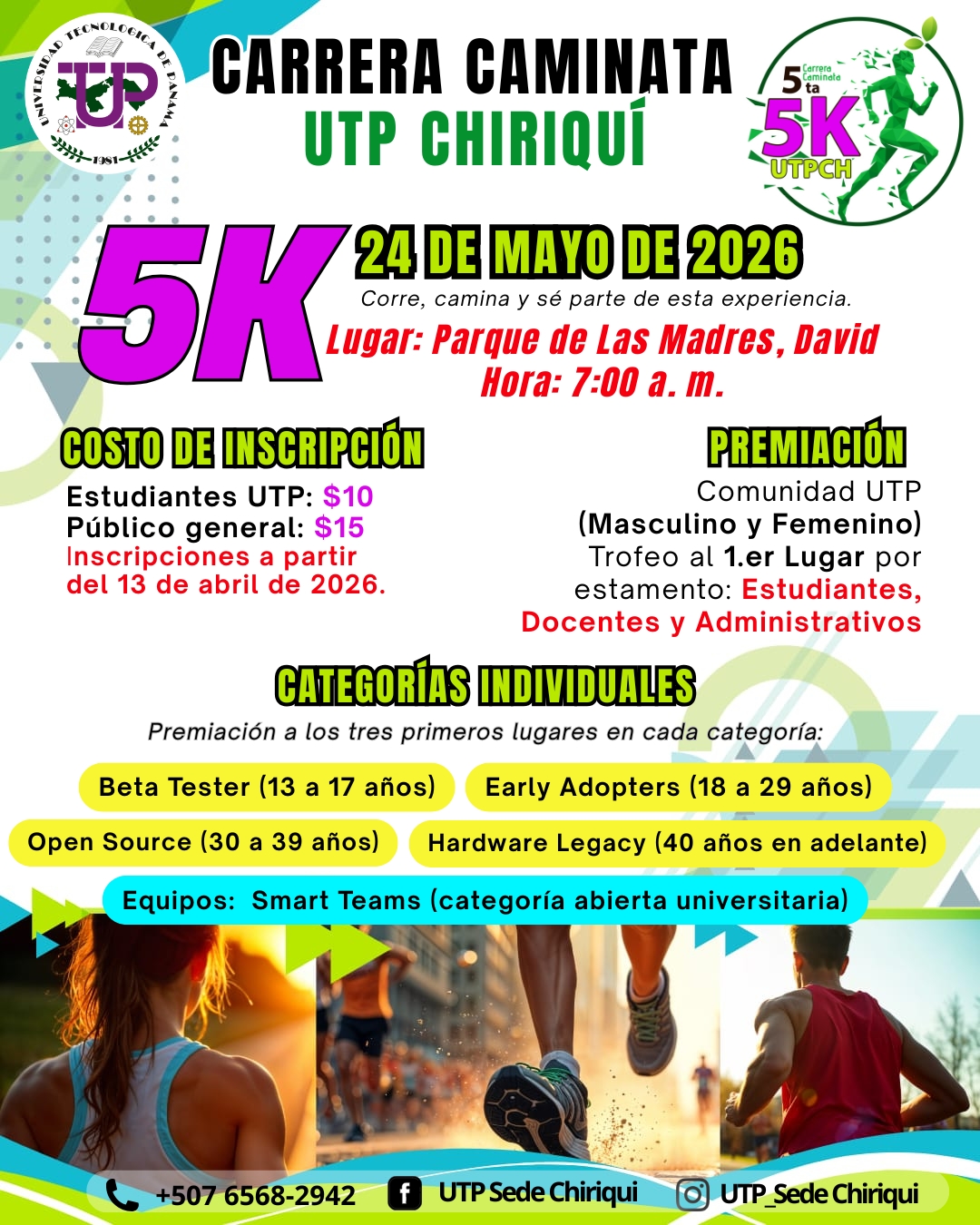 Carrera Caminara 5K UTP - 2026